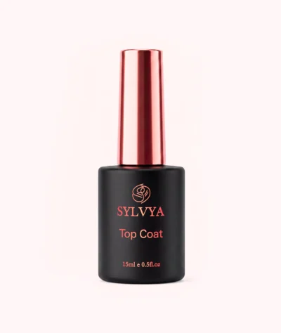 SYLVYA Top Coat - finisaj profesional pentru oja semipermanentă, 15 ml