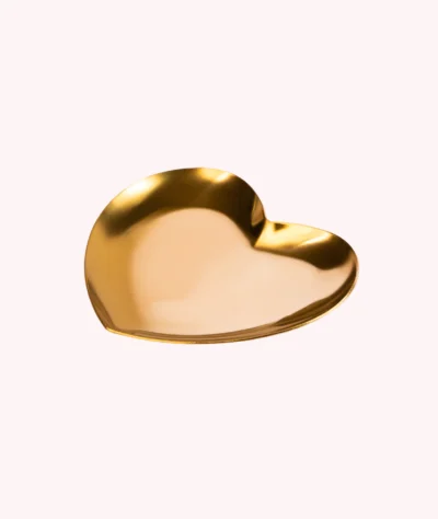 Tăviță metalică pentru instrumente - Formă inimă, Gold