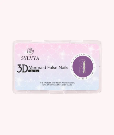 Tipsuri Unghii 3D Mermaid Soft Gel - 140 buc. (14 mărimi)