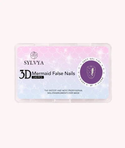 Tipsuri Unghii 3D Mermaid Soft Gel - 140 buc. (14 mărimi)