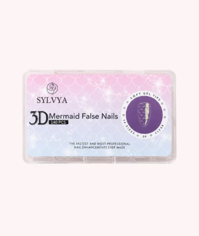 Tipsuri Unghii 3D Mermaid Soft Gel - 140 buc. (14 mărimi)