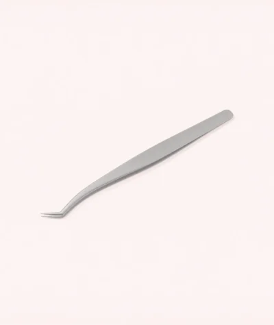 Pensetă pentru extensii de gene cu vârf oblic