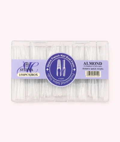 Tipsuri almond dual form - 15 dimensiuni, 150 buc.